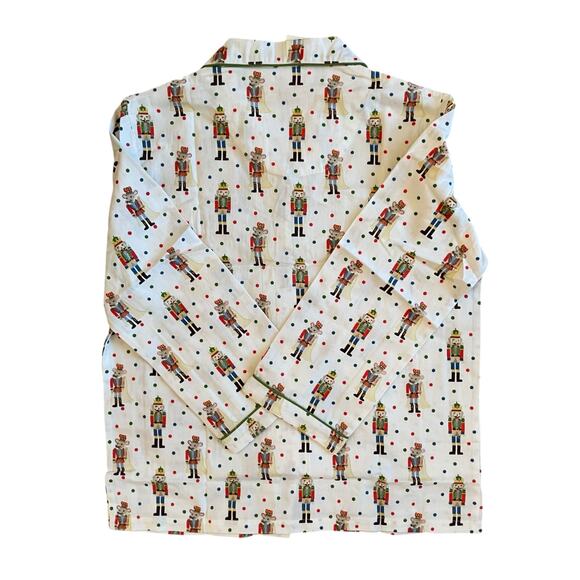 Mahogany Christmas NUTCRACKER Pajama Set 100% Cotton Flannel Women's L New - Picture 6 of 16